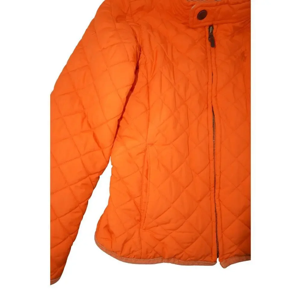 Ralph Lauren Kids Quilted Orange Jacket Size S (7) – Equestrian Riding Style